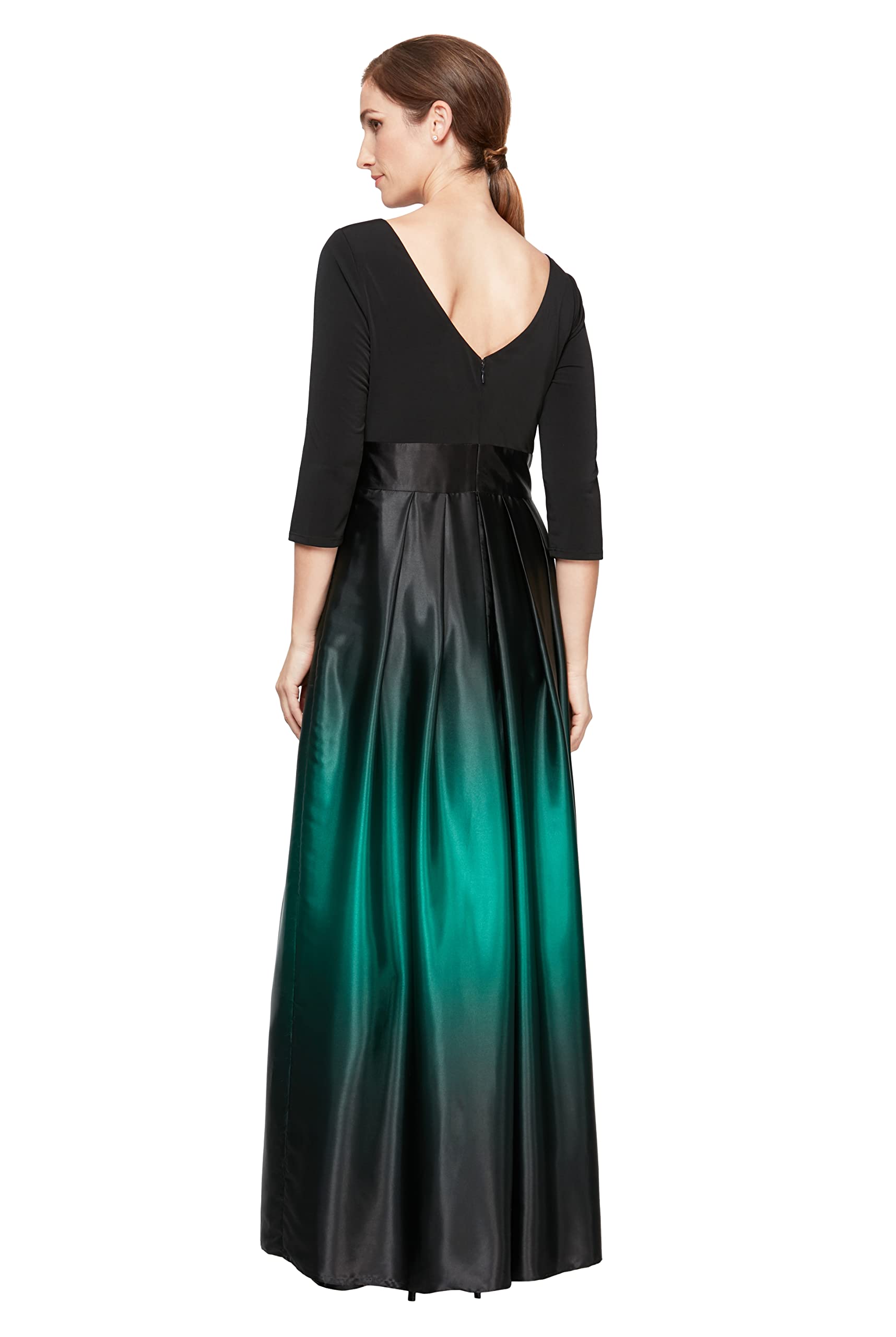Elegant Satin Mother of The Bride Dress with Pockets - Women's Formal Party Gown for Weddings, Prom & Special Occasions (Petite & Regular Sizes) | S.L. Fashions