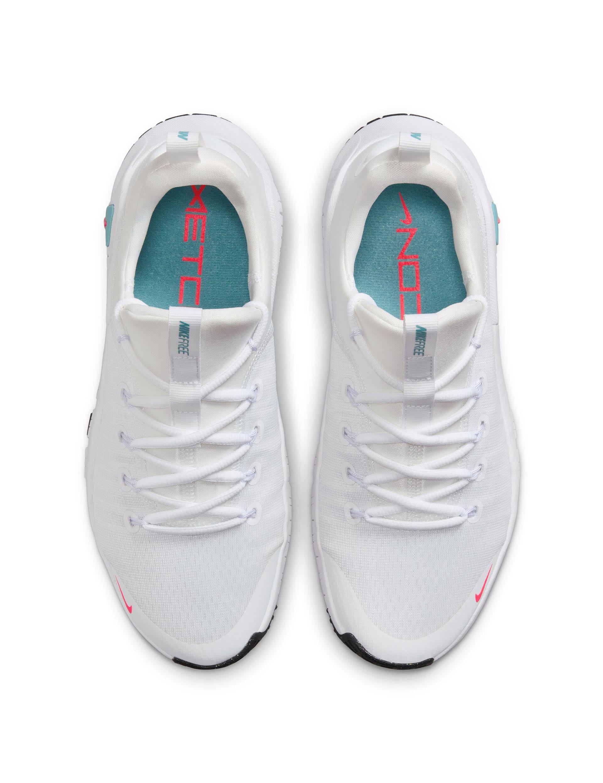 Nike Free Metcon 6 Training Shoes - White/Denim Turquoise/Black/Hot Punch - CrossFit, Gym & Workout Shoes for Men & Women