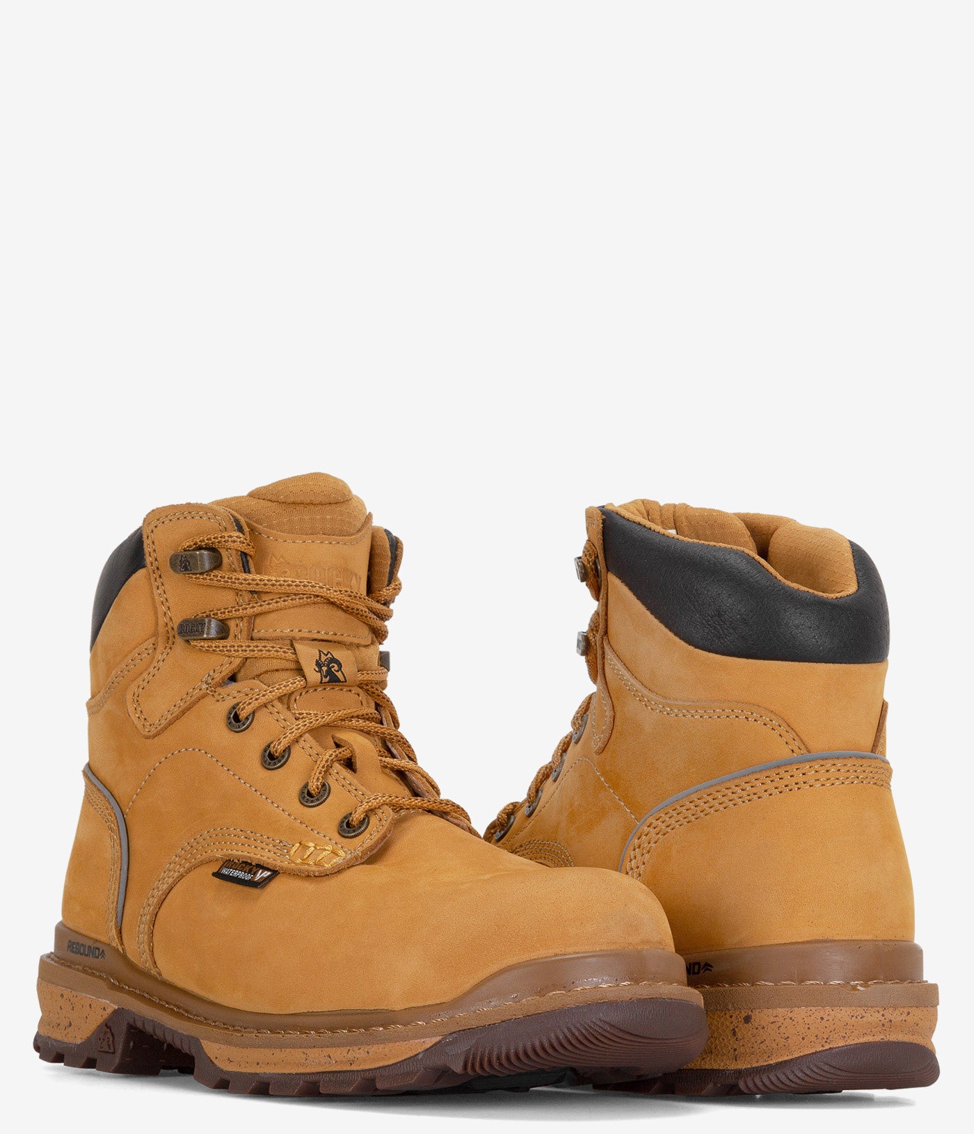 Rocky Rams Horn Waterproof Composite Toe Work Boots for Men - Durable Safety Shoes for Construction, Hiking & Outdoor Work