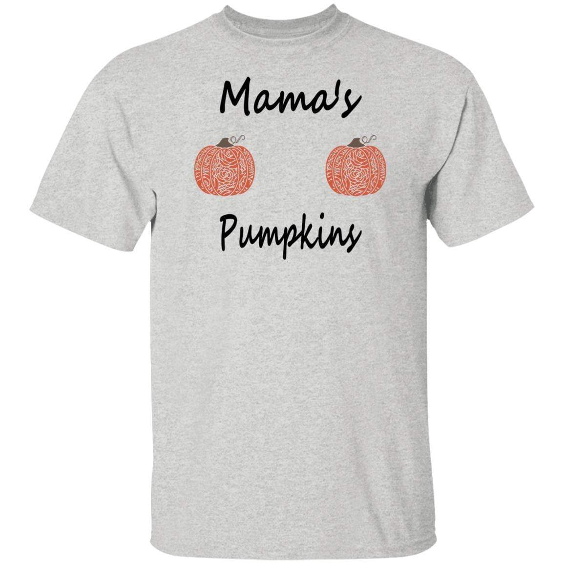 WineyBitches.Co Mama's Pumpkins Halloween T-Shirt - Soft 100% Cotton Women's Tee for Halloween Parties, Costume Contests & Fall Festivals