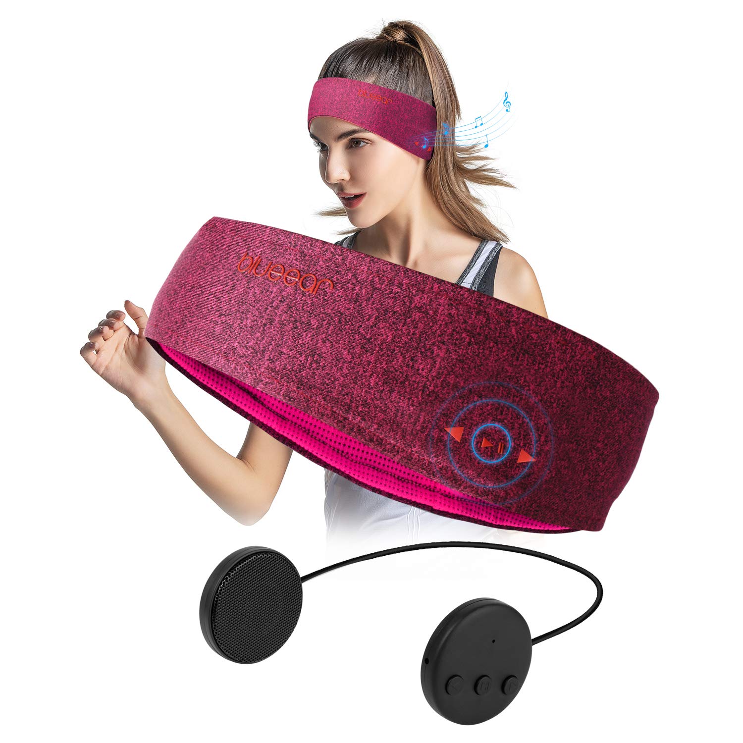 Wireless Bluetooth Sleep Headphones - Ultra Thin Stereo Speaker Sports Headband for Yoga, Running, Travel | Comfortable for Night Use, Gym Workouts & Relaxation