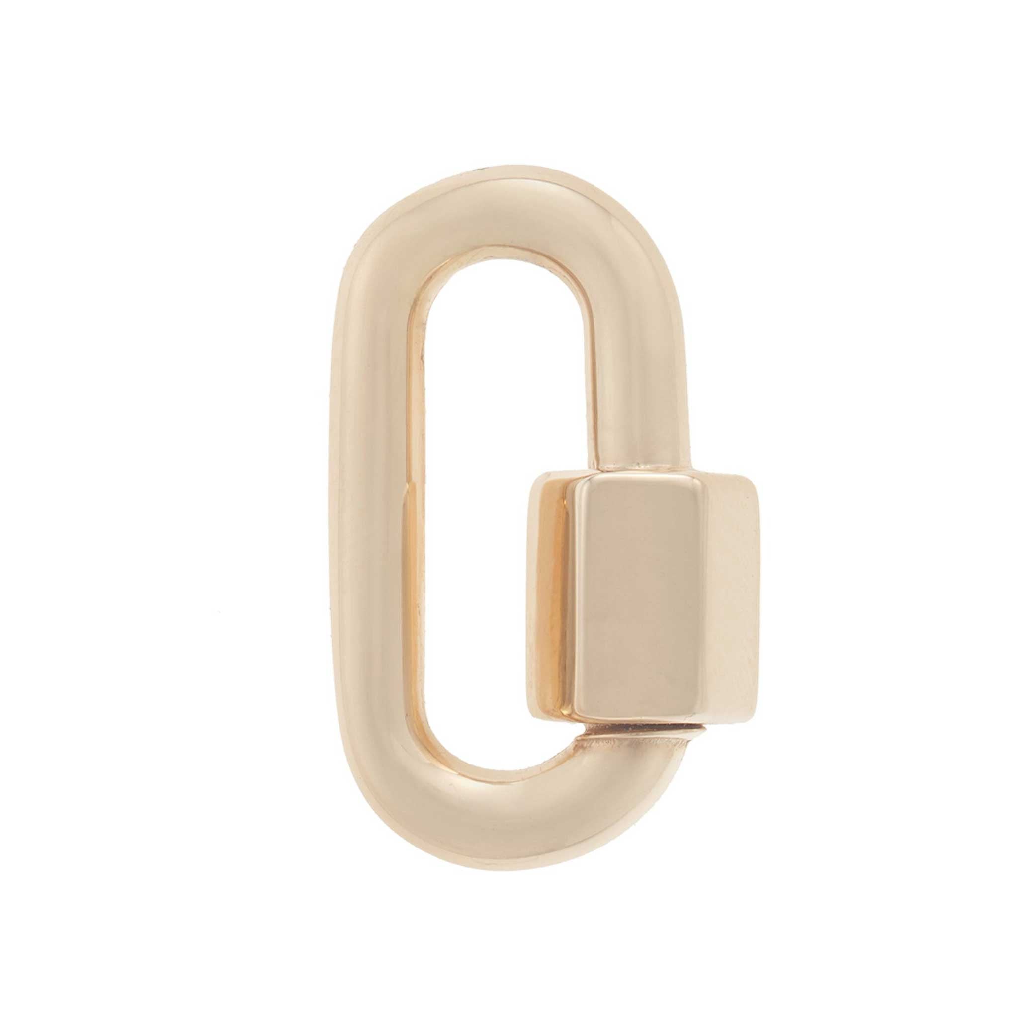 14K Yellow Gold Chubby Medium Lock by Marla Aaron - Elegant Jewelry for Everyday Wear & Special Occasions