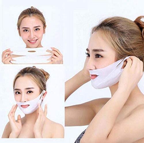 Gopinath Autolink V Line Lifting Face Mask - Double Chin Reducer & Slimming Face Mask for Women | Firming, Tightening & Moisturizing Skin | Chin Up Patch (Pack of 1) | Perfect for Daily Skincare & Anti-Aging Routine