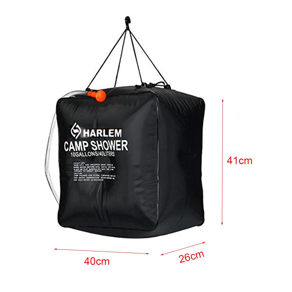 Ubersweet® Portable Solar Heated Outdoor Shower Bag - 5 Gallon Camping, Hiking, Travel, Pet Washing & Beach Rinse - Lightweight & Eco-Friendly for Outdoor Adventures