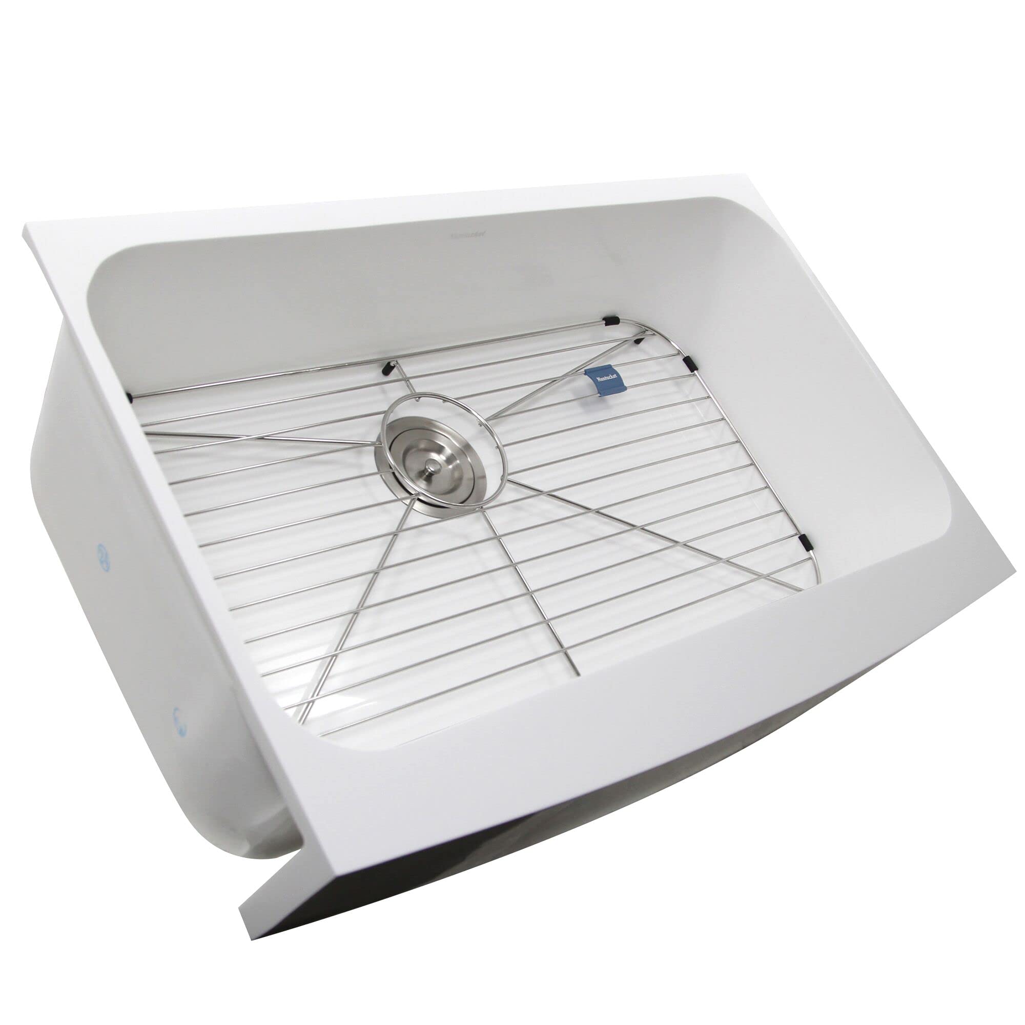 Glacierstone Single Bowl EZApron Kitchen Sink - Nantucket Retrofit Farmhouse Sink for Modern & Rustic Kitchens | Perfect for Small Spaces & DIY Renovations