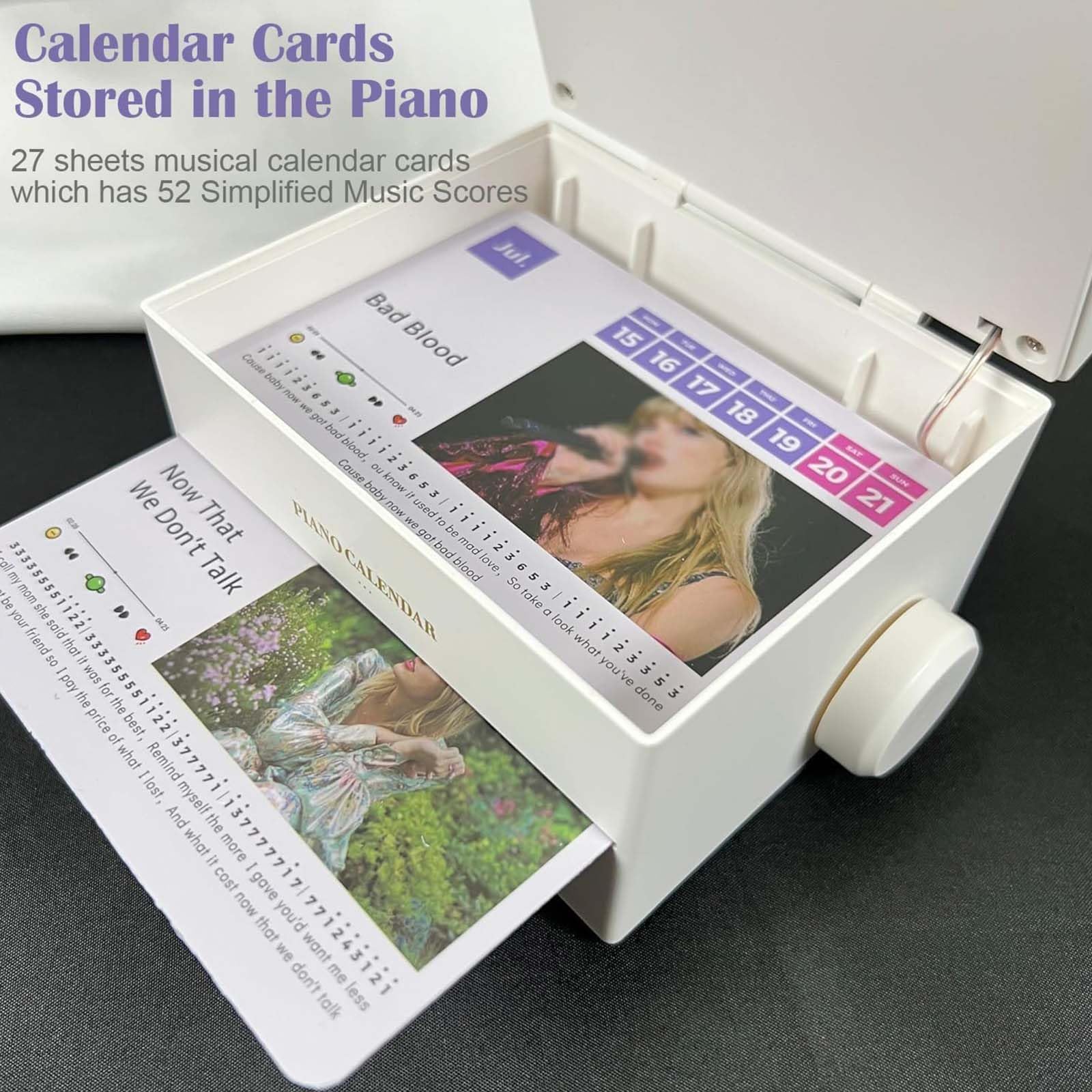 Taylor Swift 2025 Piano Wall Calendar with 103pcs Stickers - Premium Music-Themed Planner for Swifties | Perfect for Bedroom Decor, Office Organization & Gift for Taylor Swift Fans