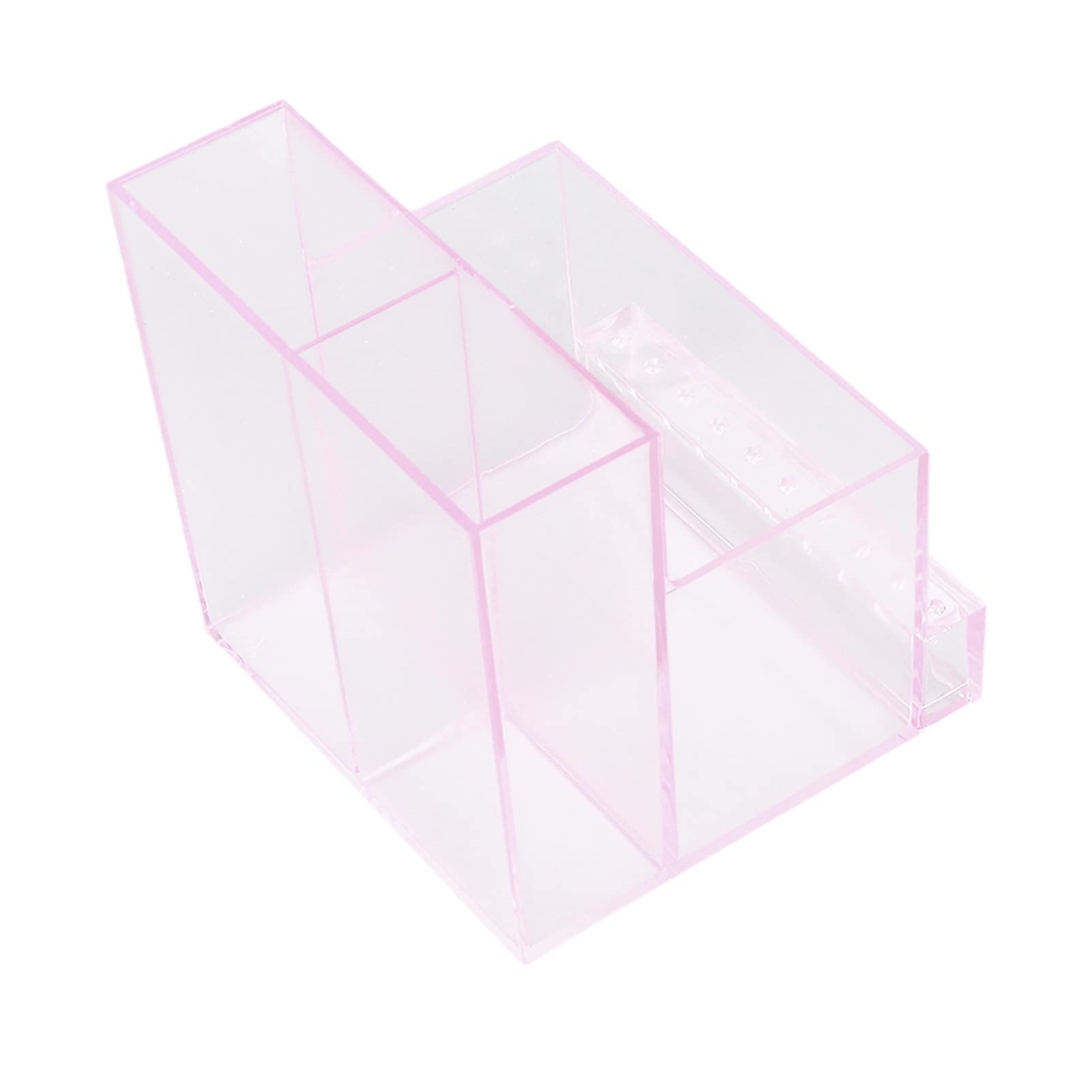 **Pink Nail Drill Bits Holder & Organizer - Storage Box for Manicure Tools, Nail Drill Bits Stand, and Polishing Heads Display Case - Perfect for Salon, Home, or Travel Use**