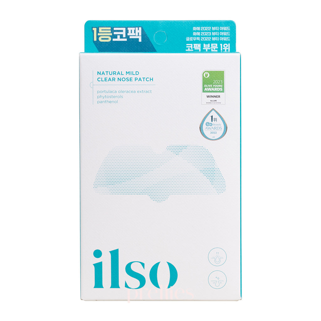 ilso Natural Mild Clear Nose Pack 3g/4g (5pc/Box) - Blackhead Remover & Pore Cleanser for Deep Cleansing - Perfect for Daily Skincare Routine & Spa Treatment