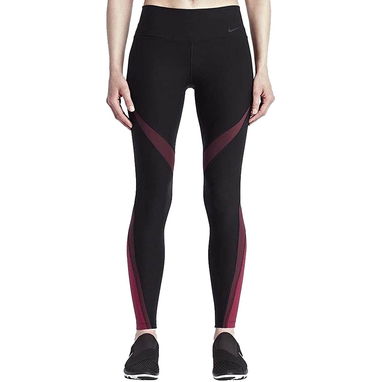 Nike Women's Power Legend Tight Fit Twist Compression Workout Pants - High Waisted Yoga Running Gym Leggings for Women - Blue Purple 920536-452 (Medium) - Perfect for Fitness, Yoga & Everyday Wear