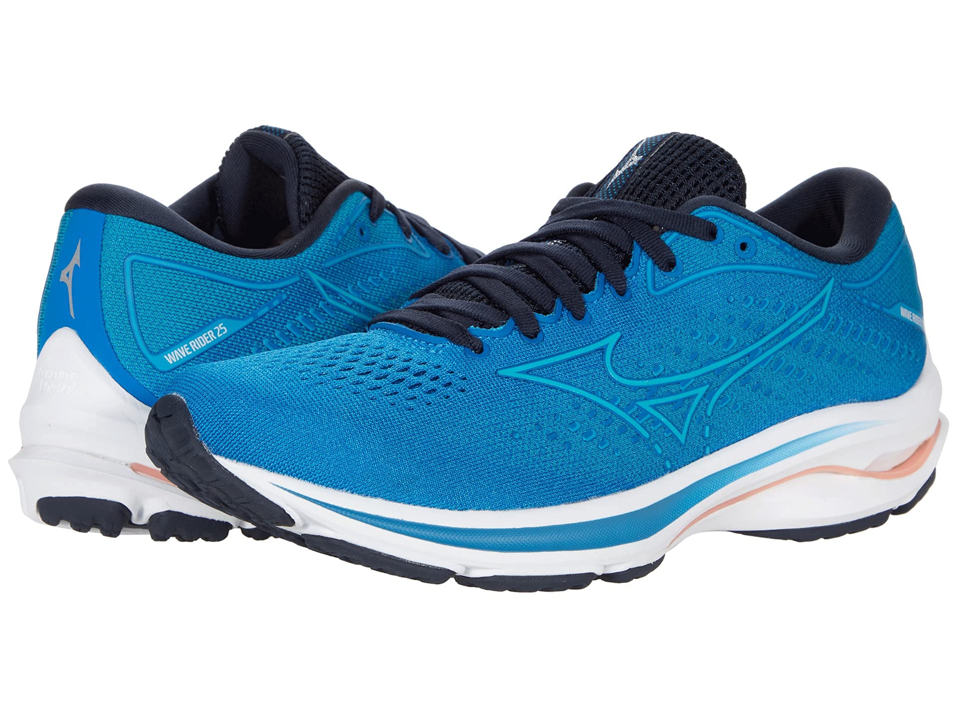 Mizuno Women's Wave Rider 25 Running Shoes - Lightweight Cushioned Sneakers for Women, Road Running & Training - Perfect for Jogging, Gym Workouts & Daily Wear