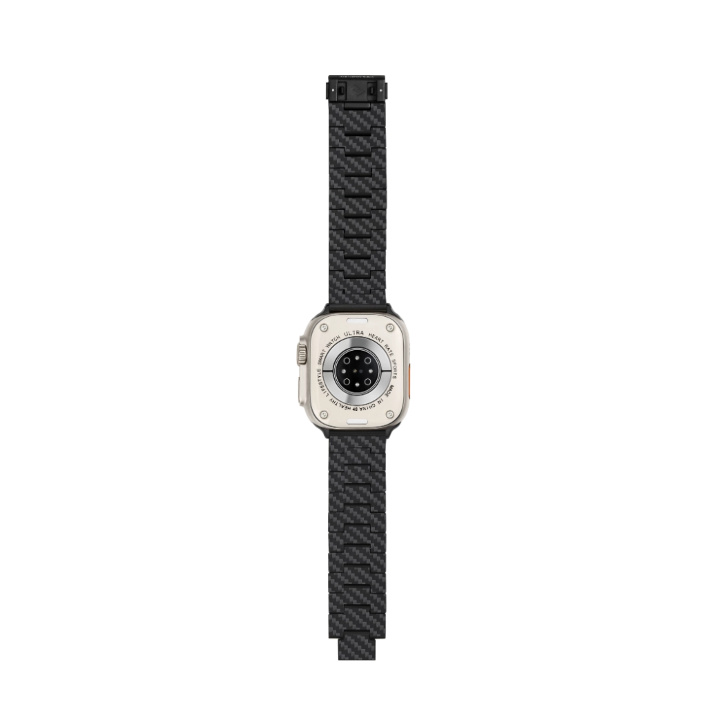Premium Carbon Fiber Watch Band for Apple Watch Series 8/7/6/SE - Lightweight & Durable Replacement Strap for Workout, Running & Everyday Use