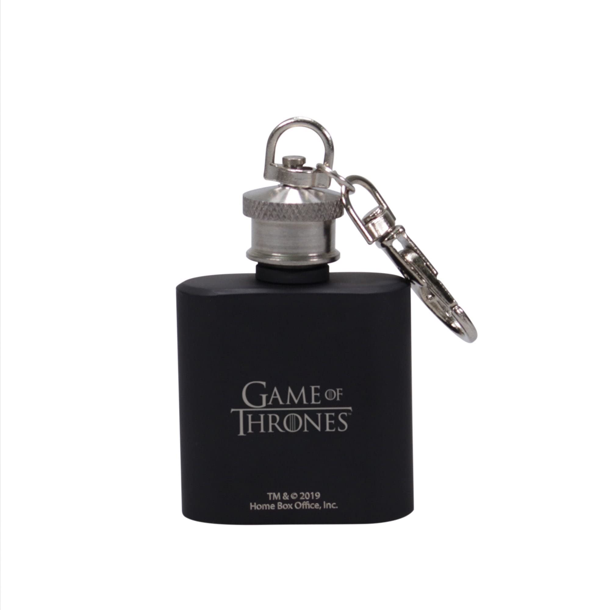 Game of Thrones Night's Watch Mini Hip Flask - Stainless Steel Engraved Flask for Whiskey & Liquor - Perfect for Gifts, Parties, and Themed Events