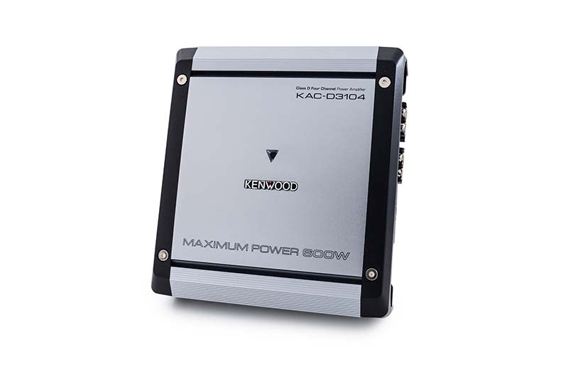 Kenwood KAC-D3104 4-Channel Class D Car Amplifier - High Power Audio for Cars, Trucks & SUVs - Perfect for Upgrading Your Vehicle Sound System
