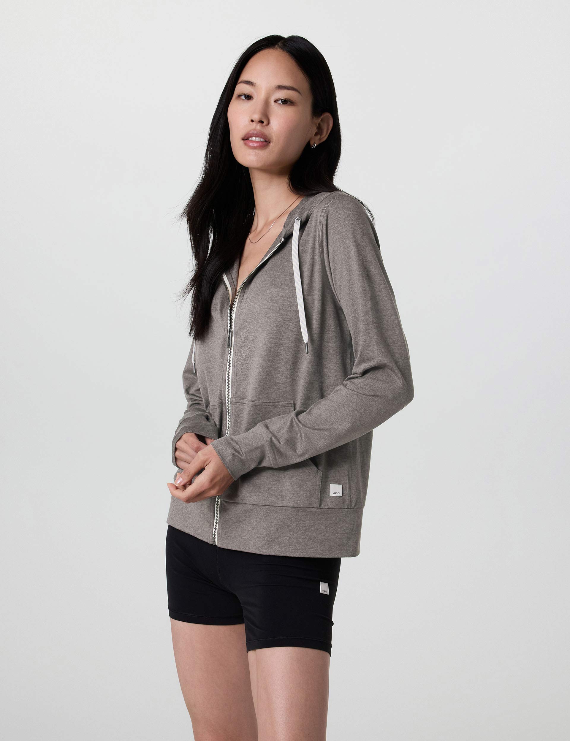 Halo Performance Hoodie 2.0 - Lightweight Athletic Pullover for Men & Women - Moisture Wicking Workout Hoodie in Chia Heather - Perfect for Gym, Running & Outdoor Activities