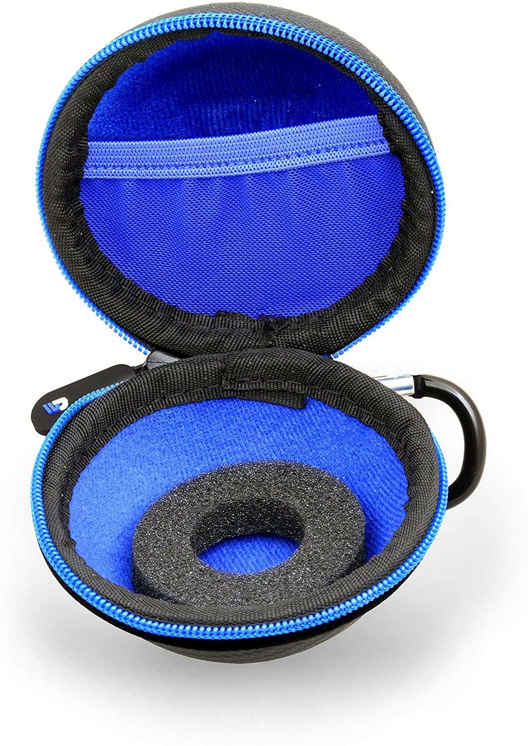 CASEMATIX Black Protective Carrying Case for Really Rad Robots Yakbot - Durable Hard Shell with Blue Interior - Perfect for Travel, Storage & Display