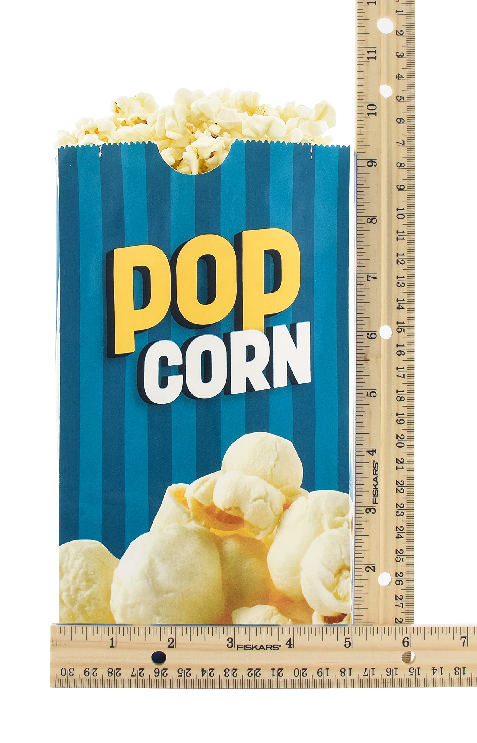 Snappy Popcorn Flat Bottom Theater Popcorn Bags - 85oz (1000 Count) - Bulk Movie Theater Style Popcorn Containers for Concessions, Events & Home Theater Snacks