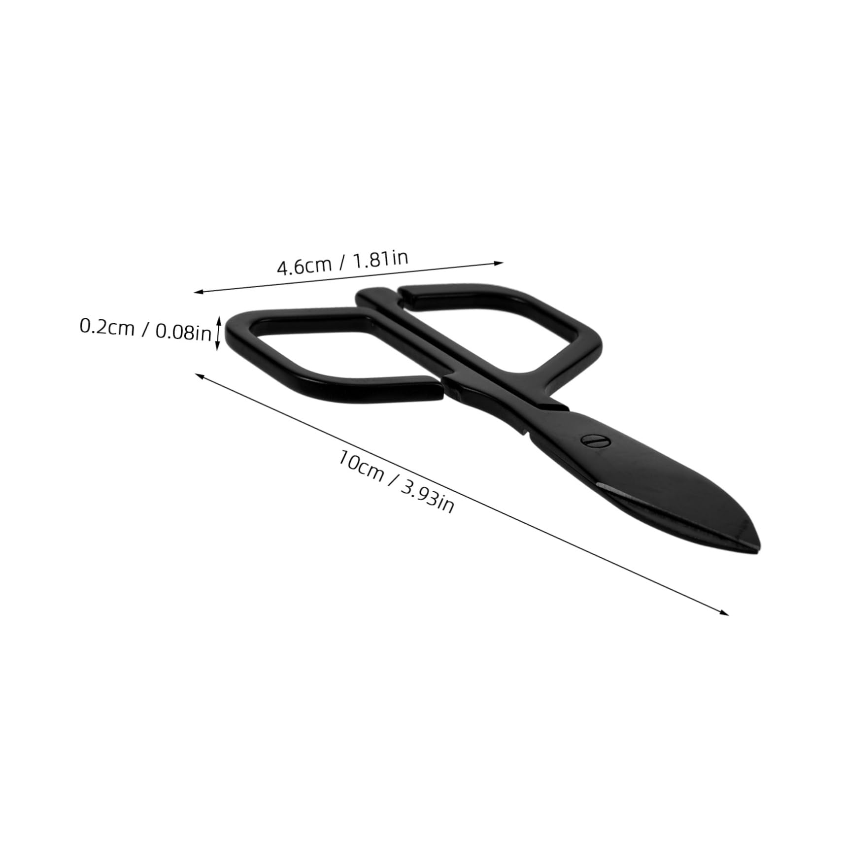 IPetBoom 5-Pack Stainless Steel Nose & Facial Hair Trimmer Scissors - Precision Eyebrow, Beard, and Brow Shaping Shears for Men & Women - Perfect for Grooming, Travel, and Personal Care (Black)