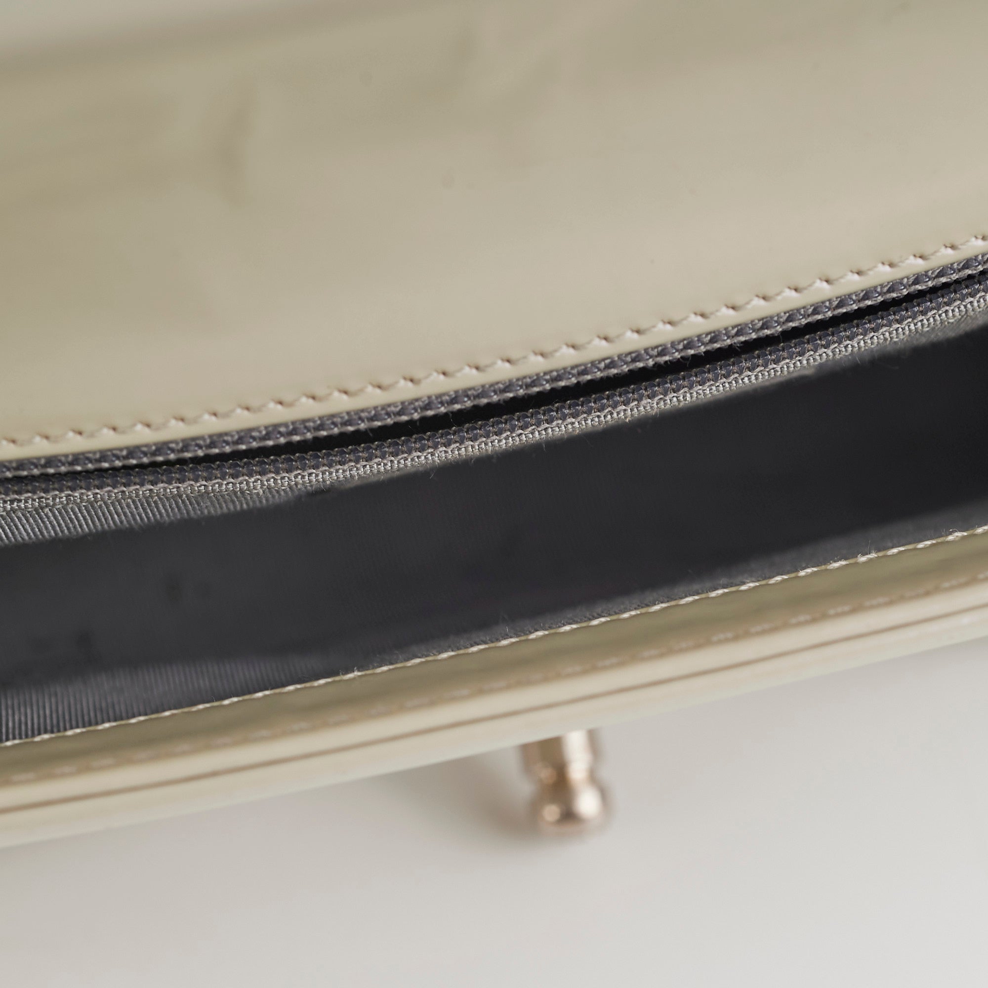 Chanel Boy Old Medium Iridescent Light Grey Leather Shoulder Bag - Luxury Designer Handbag for Women, Perfect for Evening Parties & Special Occasions