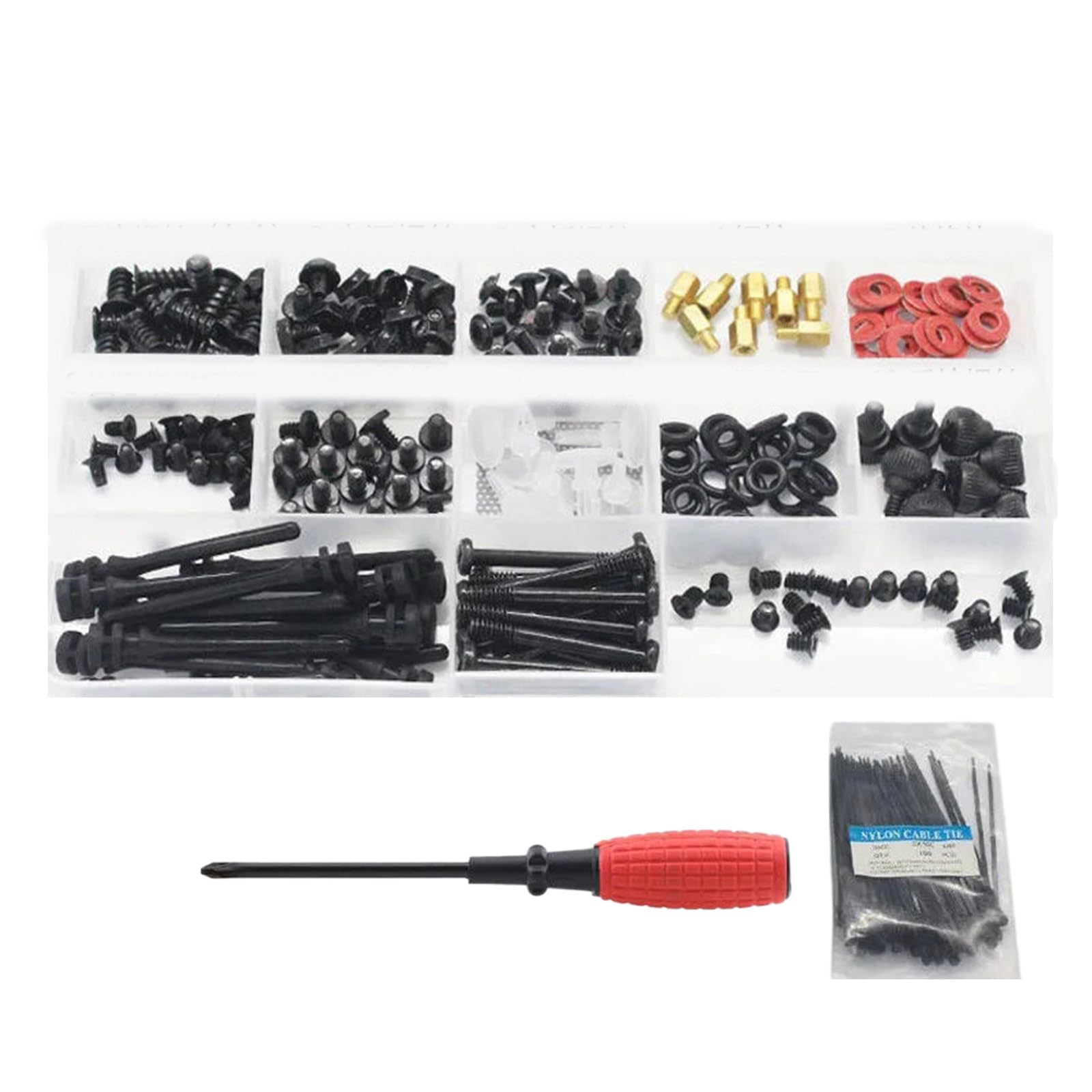 CANNXI Computer Screw Motherboard Standoffs Kit - Rust-Resistant & Anti-Oxidation for Hard Drives & PC Cases - Perfect for DIY Computer Builds & Upgrades