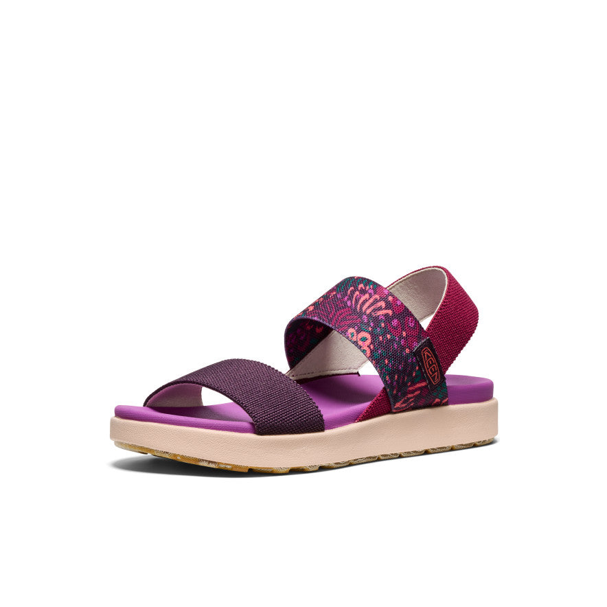 Women's Elle Backstrap Sandal - Comfortable Strappy Summer Sandals in Beaujolais/Plum Perfect | Perfect for Beach, Vacation & Casual Outings