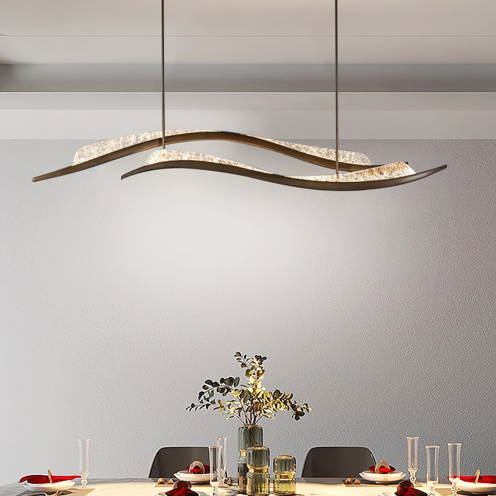 Modern Avena Pendant Light - Sleek Scandinavian Style Hanging Lamp for Kitchen Island, Dining Room & Bedroom Decor | Energy Efficient LED Lighting Fixture