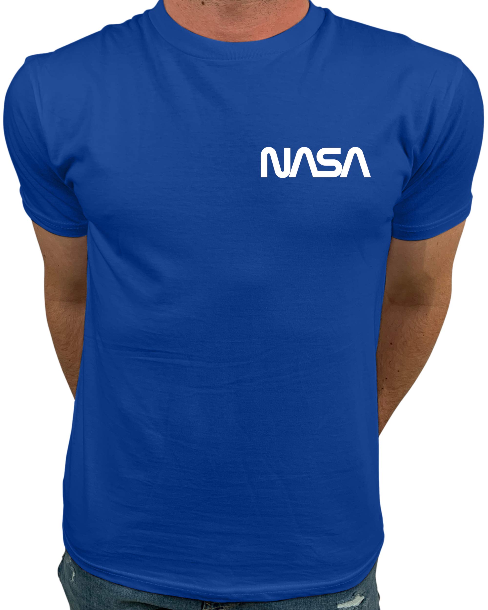 NASA Logo Men's T-Shirt - Official Licensed Mini Pocket Tee for Casual Wear & Street Style | Trendy Graphic Shirts for Everyday Outfits & Gifts