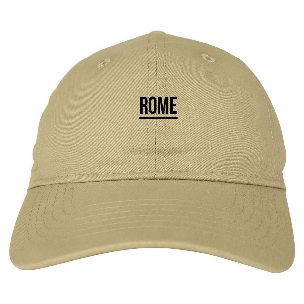 Kings of NY City of Rome Italy Dad Hat - 6 Panel Simple Underline Baseball Cap for Men & Women - Perfect for Casual Wear, Street Style, and Outdoor Activities