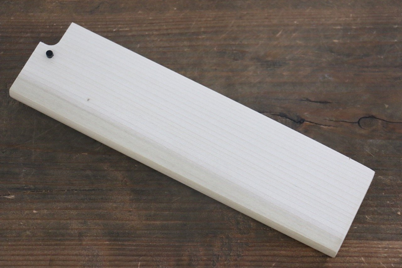Premium Magnolia Wood Usuba Knife Sheath with Plywood Pin - Perfect for Japanese Kitchen Knife Storage & Protection