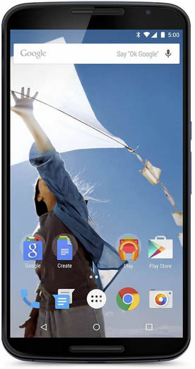 Google Nexus 6 Unlocked Smartphone - Midnight Blue | 4G LTE SIM-Free | Large HD Display | Perfect for Travel & Business Use