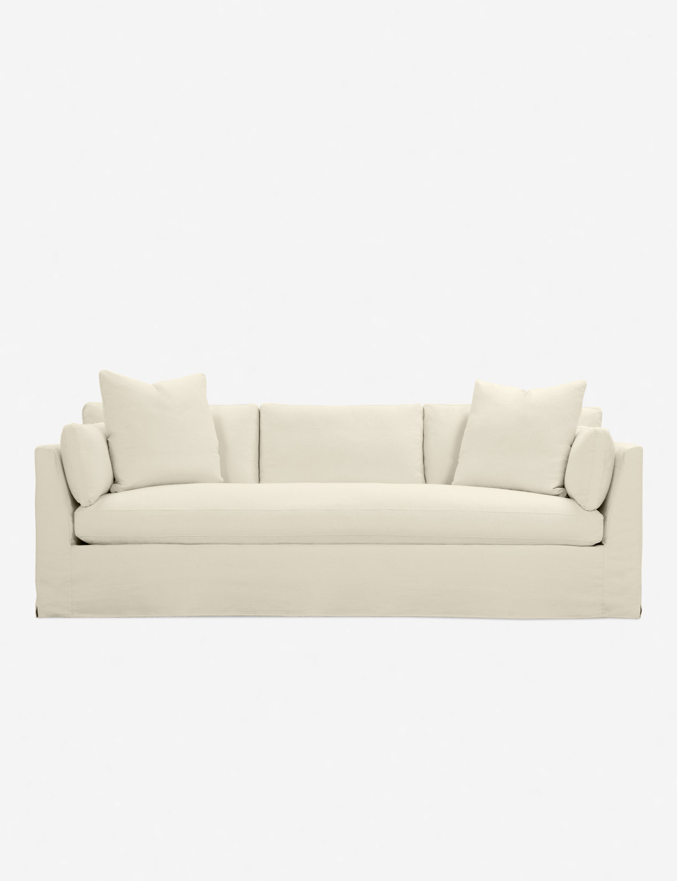Coen Slipcover Sofa - Removable Washable Couch Cover for Living Room, Sectional, Loveseat - Perfect for Pets, Kids & Home Decor (Beige, Queen Size) - Great for Family Gatherings & Movie Nights