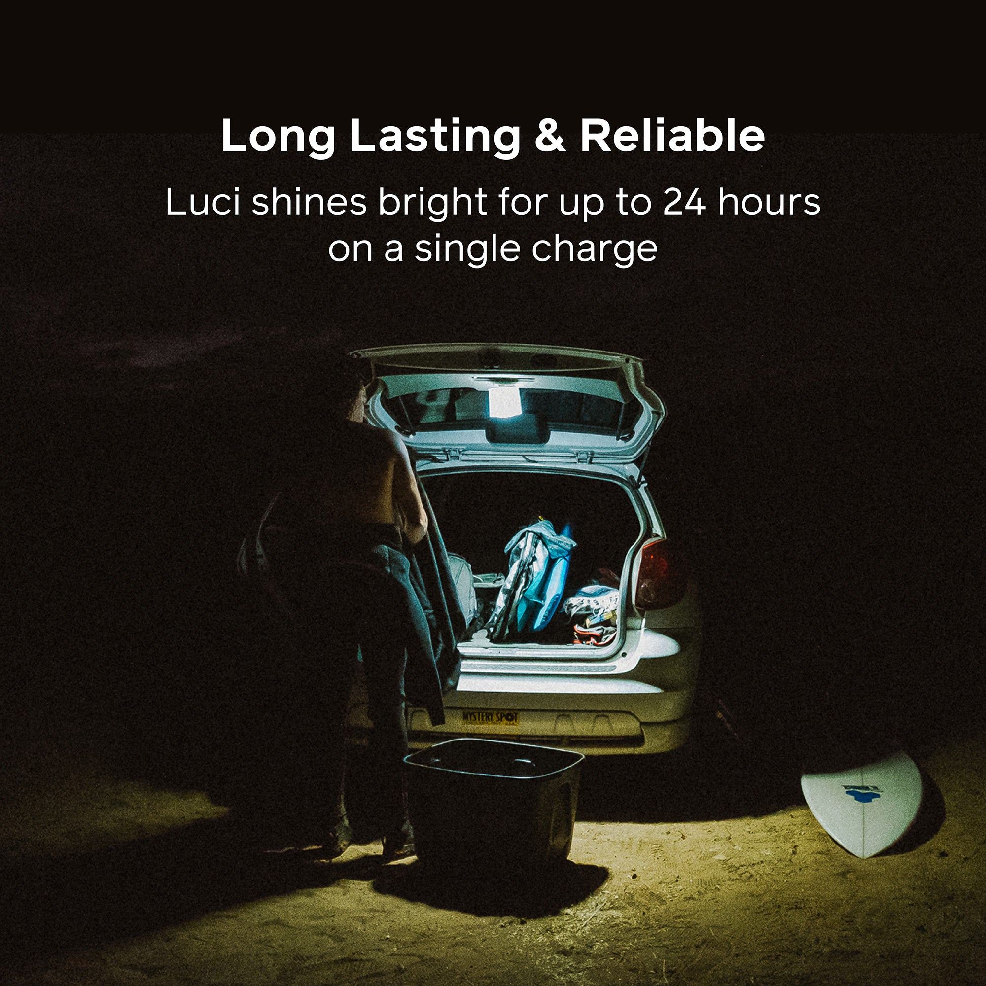 Luci Original Clear Inflatable Solar Light - Portable, Waterproof & Eco-Friendly for Camping, Hiking, Emergencies & Outdoor Adventures