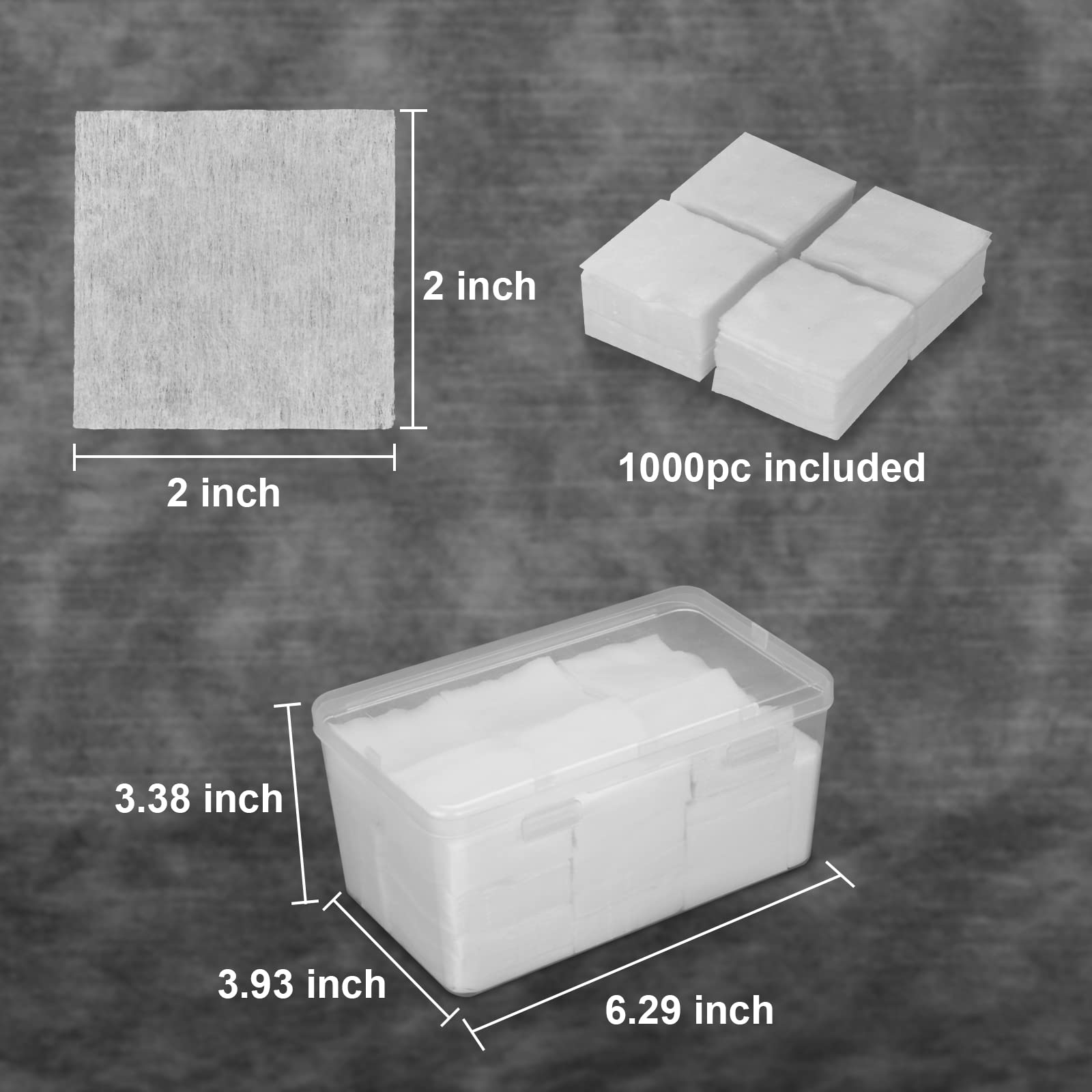 BOOSTEADY Gun Cleaning Patches - Square, Lint-Free, Highly Absorbent Cloth for .22, .30, .357, .38, 9MM & 12GA Calibers - Comes in Durable Plastic Case - Perfect for Rifle, Pistol & Shotgun Maintenance at Home or Range
