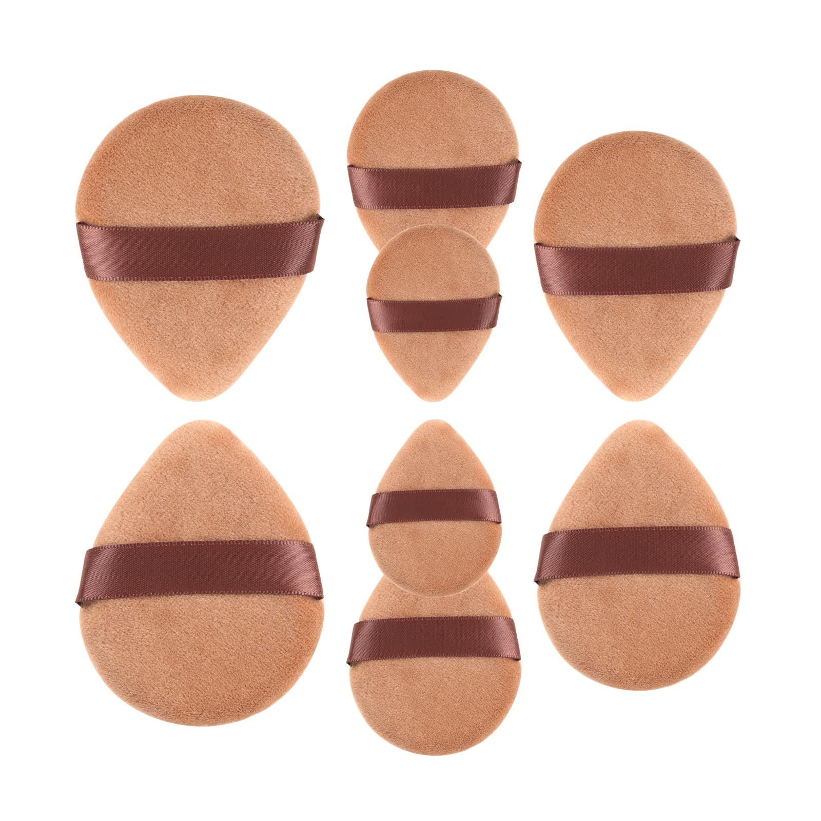 **Triangle Powder Puff for Face - Soft Beauty Blender Sponge with Halo Glow, Perfect for Flawless Makeup Application - Ideal for Liquid, Powder & Cream Foundation**