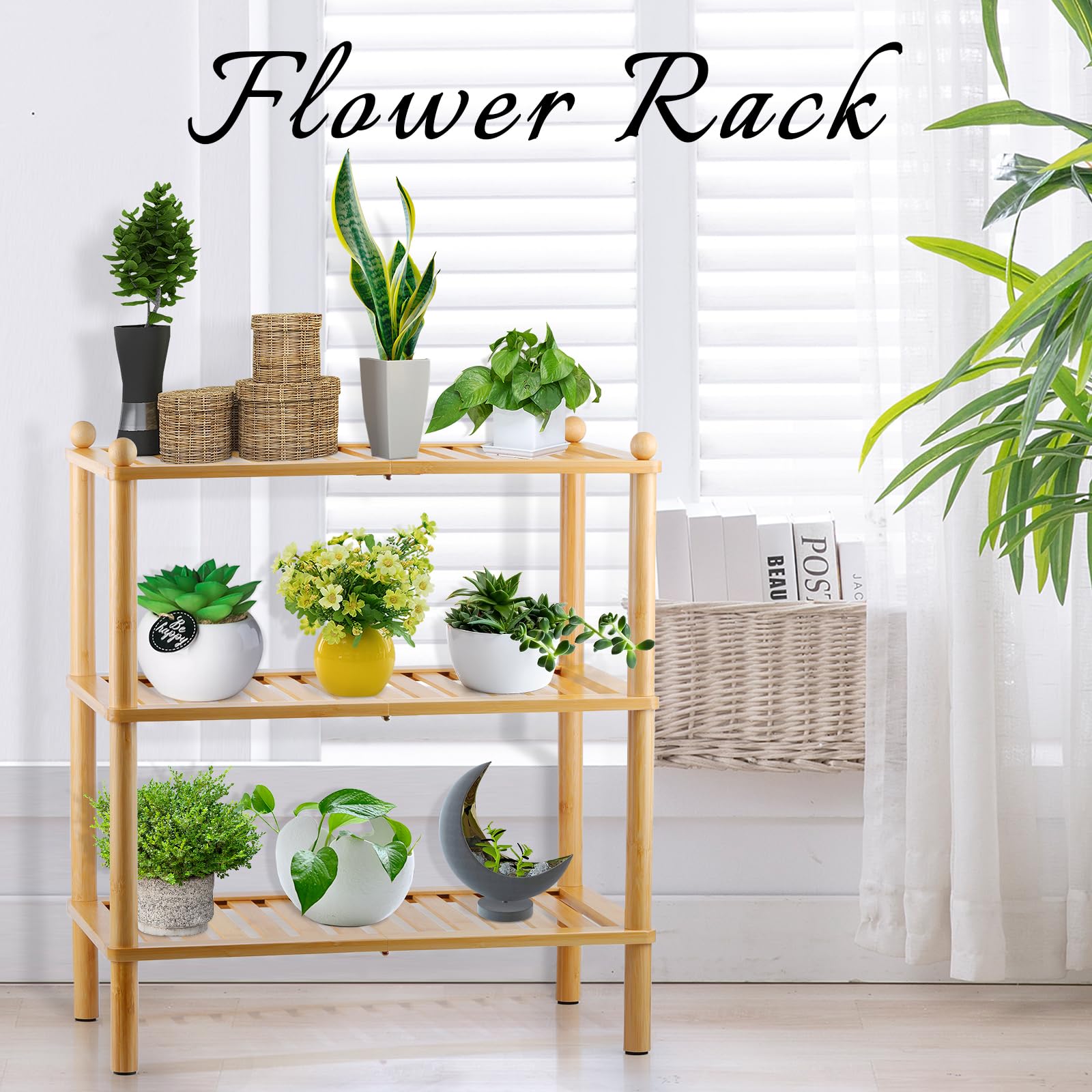 3-Tier Bamboo Shoe Rack Organizer - Space Saving Stackable Shoe Shelf for Entryway, Closet & Hallway - Perfect for Small Spaces & Front Door Storage - Ideal for Apartments, Dorms & Home Organization