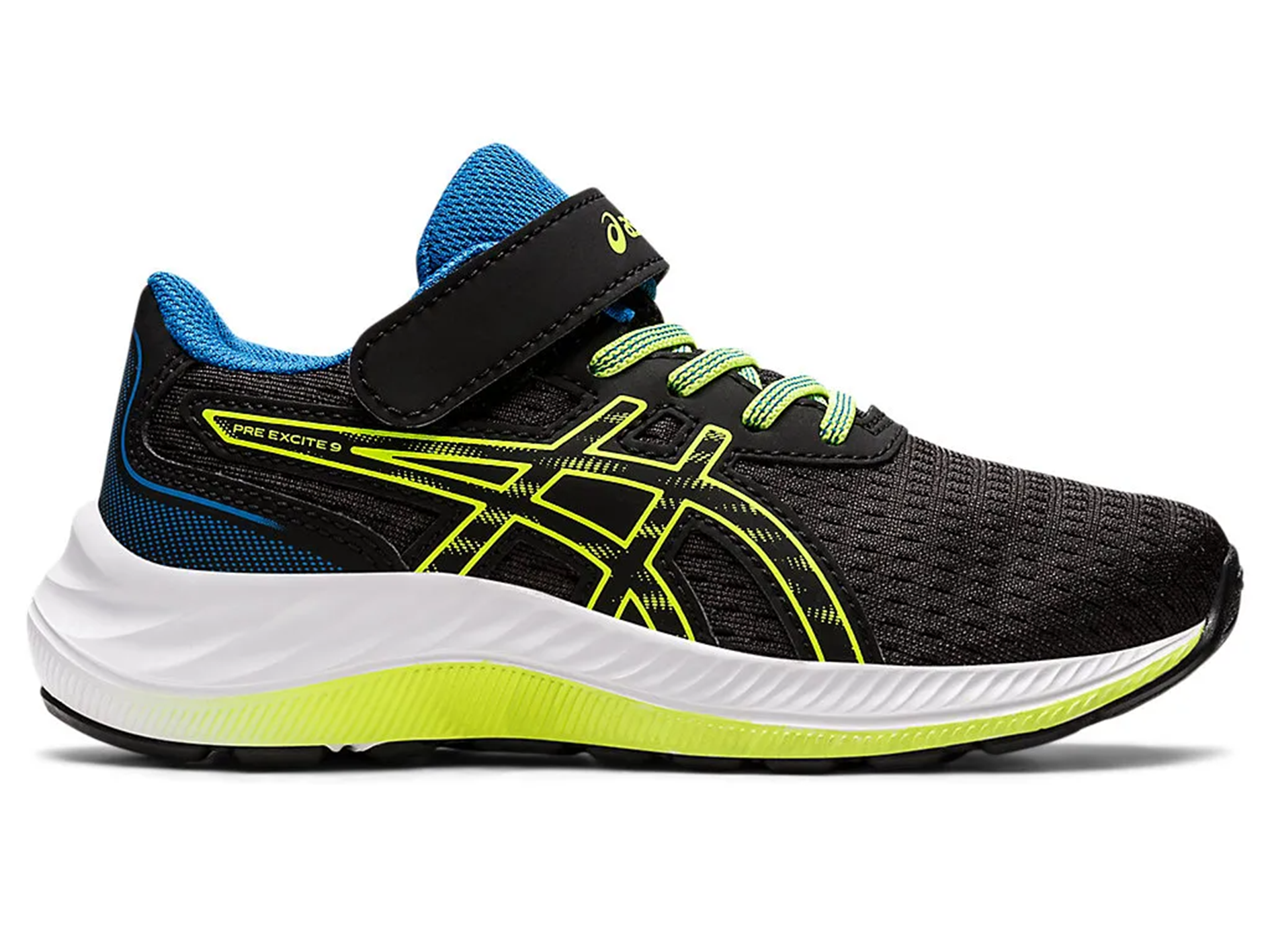 ASICS Junior Pre Excite 9 PS Kids' Running Shoes - Black/White (1014A234-003) | Lightweight Athletic Sneakers for Boys & Girls | Perfect for School Sports, Gym Class & Daily Play