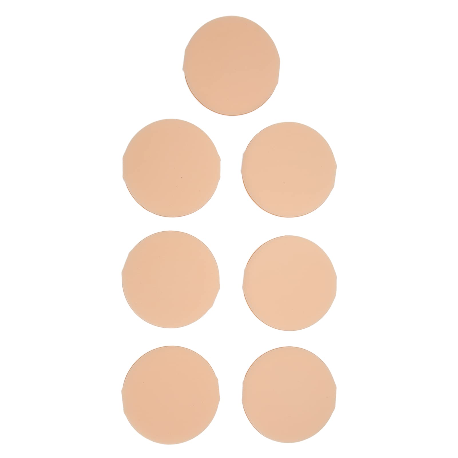 7-Piece Premium Powder Puff Set for Loose & Setting Makeup - Soft Cosmetic Sponge Applicators (Skin Tone) - Perfect for Daily Makeup, Professional Salon Use & Travel Touch-Ups