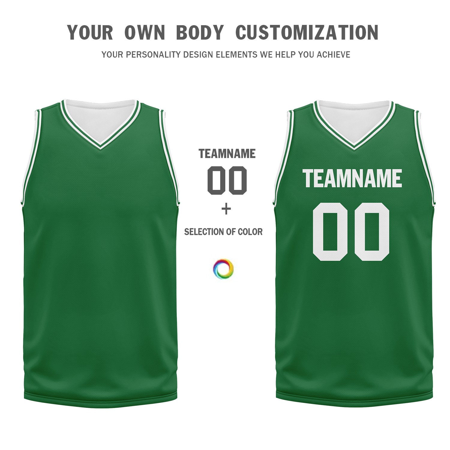 Custom Green Classic Style Basketball Jersey BBJ01 - High-Quality Sports Uniform for Men & Women - Perfect for Team Games, Training, and Fan Apparel