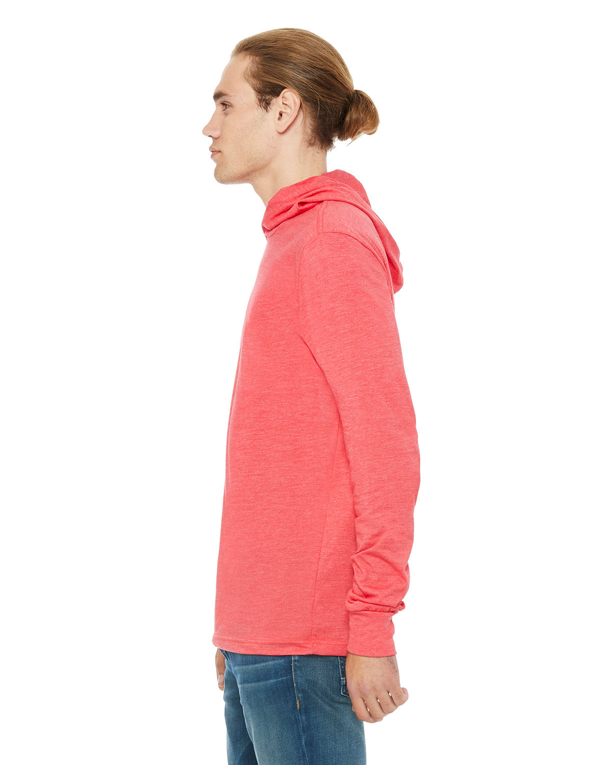 Bella + Canvas 3512 Unisex Jersey Long Sleeve Hoodie - Soft Cotton Pullover Sweatshirt for Men & Women - Perfect for Casual Wear, Gym, and Outdoor Activities