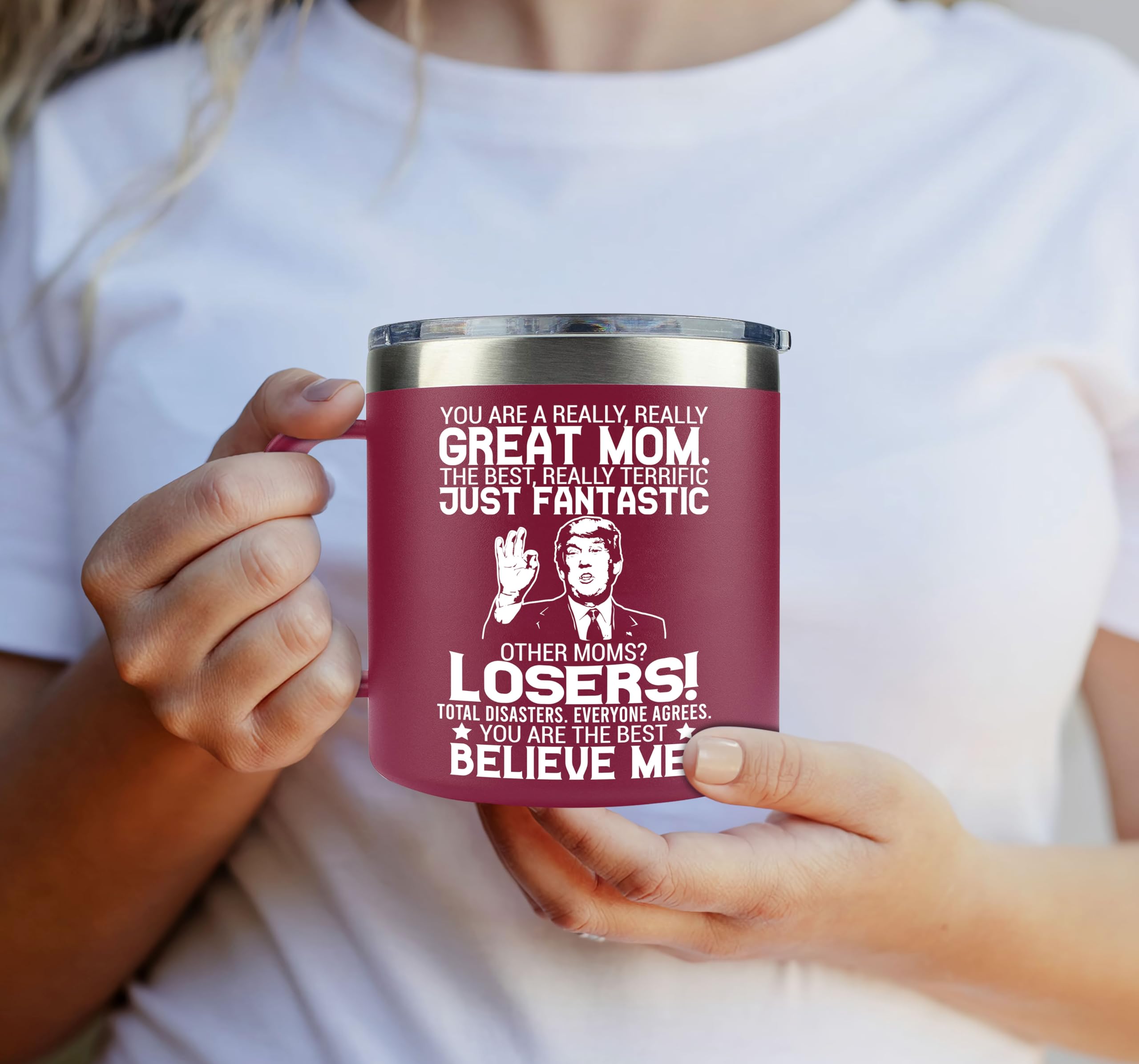 Best Mother's Day Gifts for Mom - Funny Novelty Coffee Mug 14Oz - Perfect Birthday & Christmas Present from Daughter or Son - Great for Tea, Coffee & Office Use