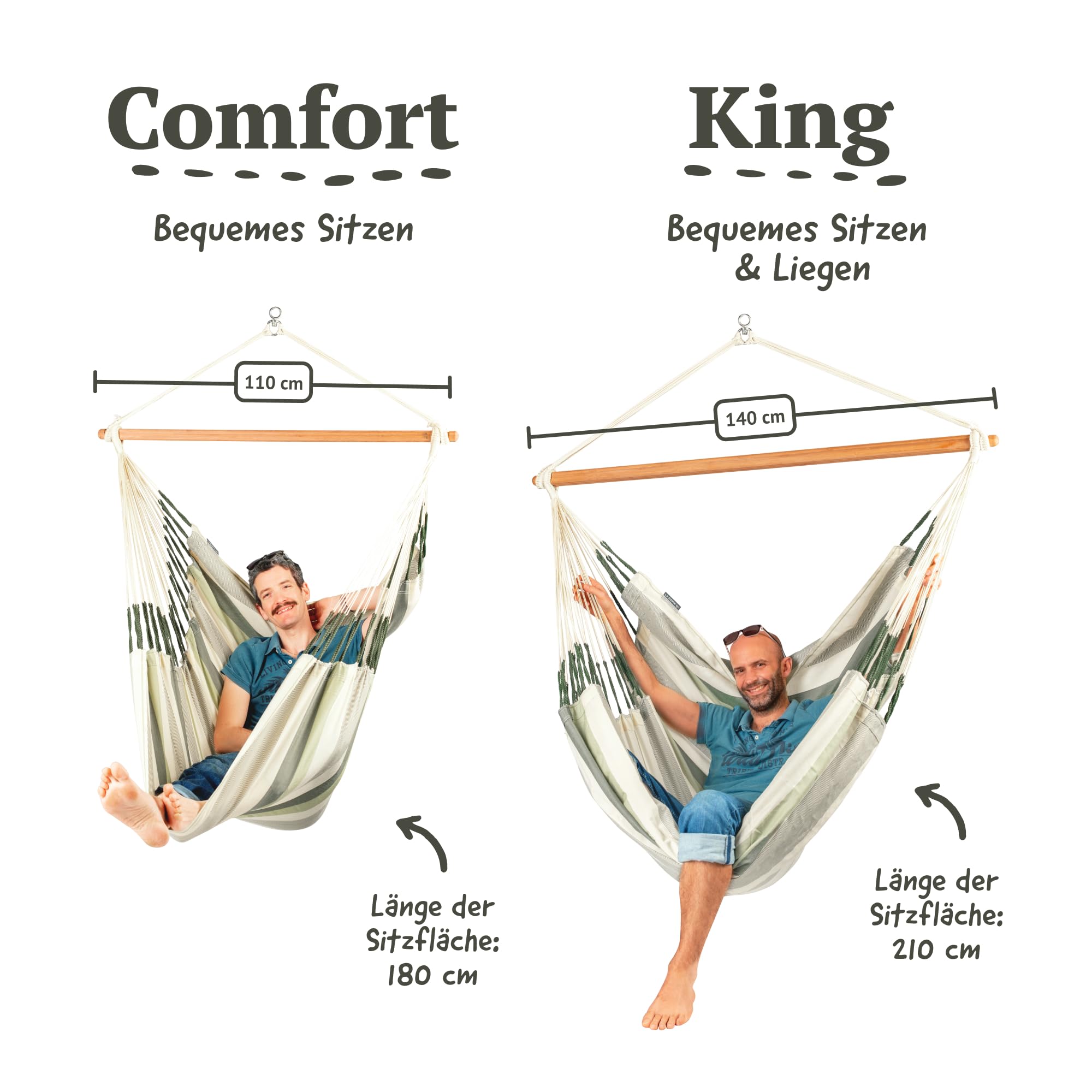 LA SIESTA® Large Comfort Domingo Hammock Swing Chair with CasaMount - Weatherproof & Durable Hanging Chair for Indoor/Outdoor Use - Includes Suspension Kit for Walls, Ceilings & Square Beams (Cedar Finish) - Perfect for Porch, Patio, Garden & Relaxation Spaces