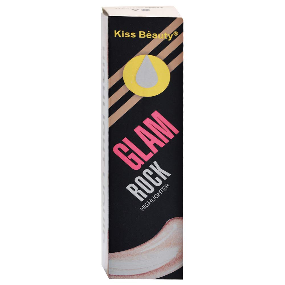 Kiss Beauty Liquid Highlighter - Shade 58622-05 | Free Kajal Eyeliner Included | Perfect for Daytime Glow & Nighttime Makeup Looks