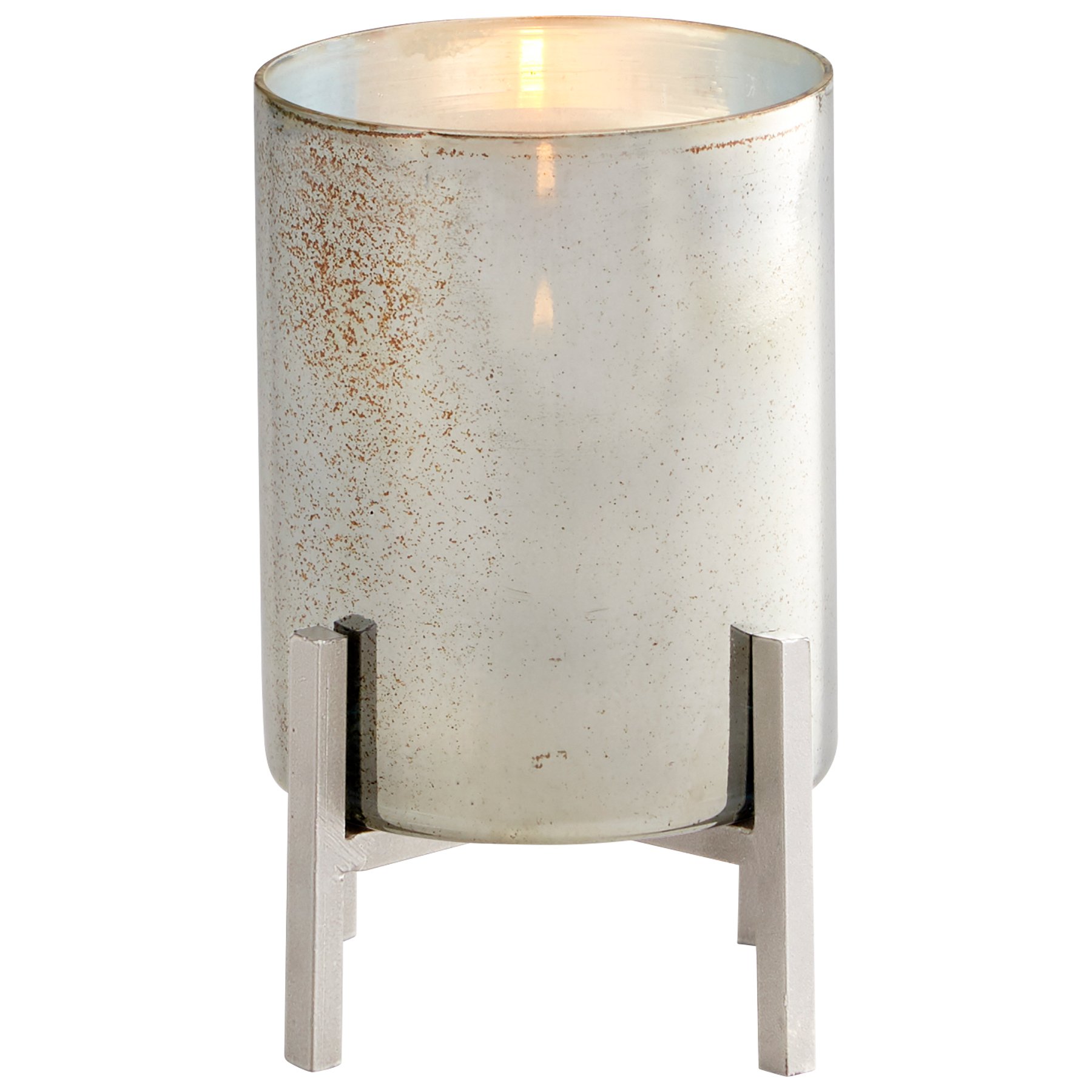 Cyan Design Small Basil Candle Holder - Elegant Decorative Candle Stand for Home, Wedding, and Table Centerpiece Decor