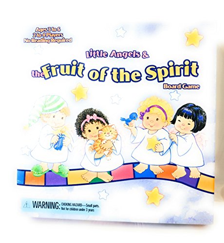 Little Angels & the Fruit of the Spirit Christian Board Game for Kids - Family Bible Study & Sunday School Activity