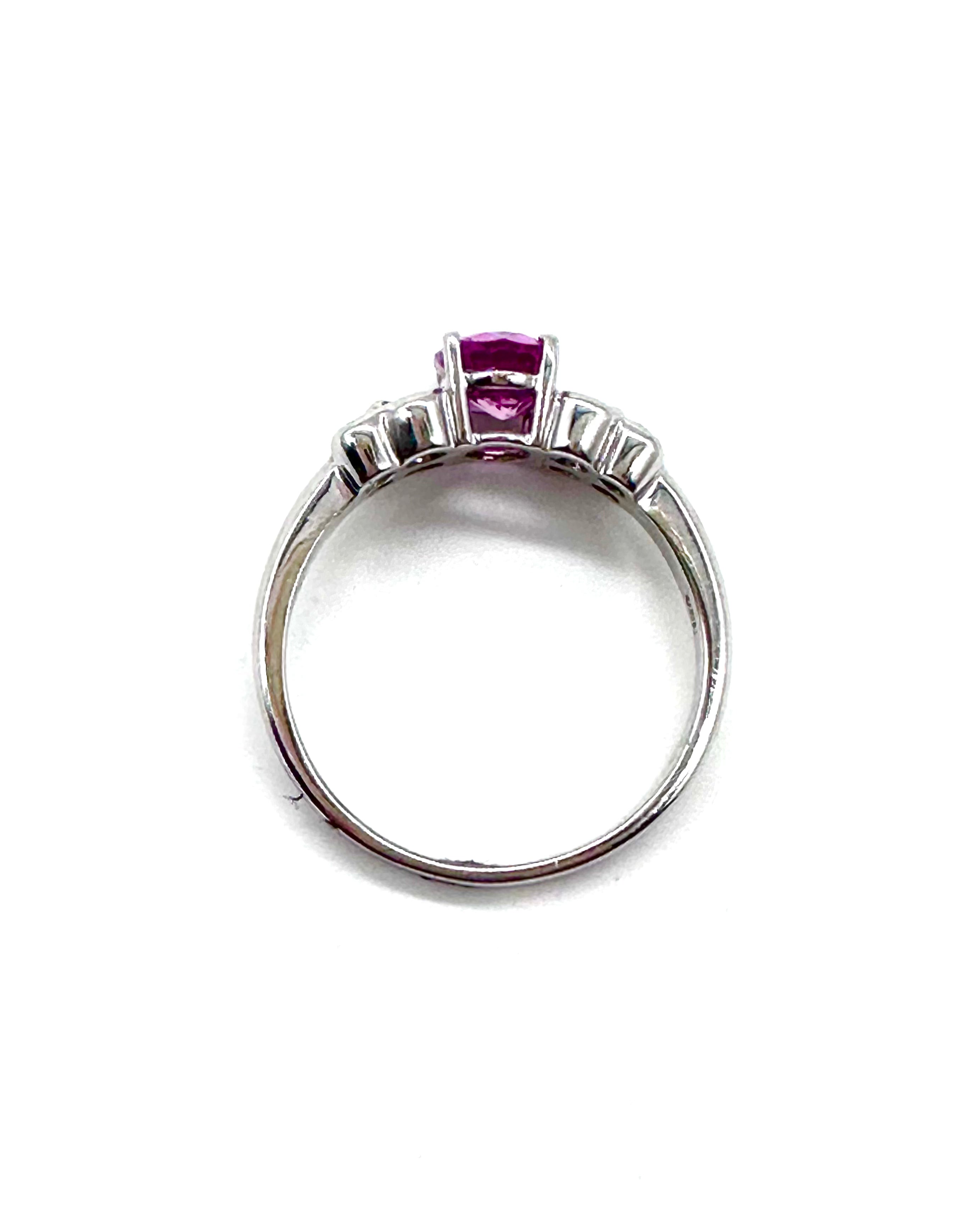 Exquisite Pink Sapphire and Diamond Ring for Women | 14K Gold Engagement & Wedding Band | Elegant Jewelry Gift for Her | Perfect for Anniversaries, Proposals & Special Occasions