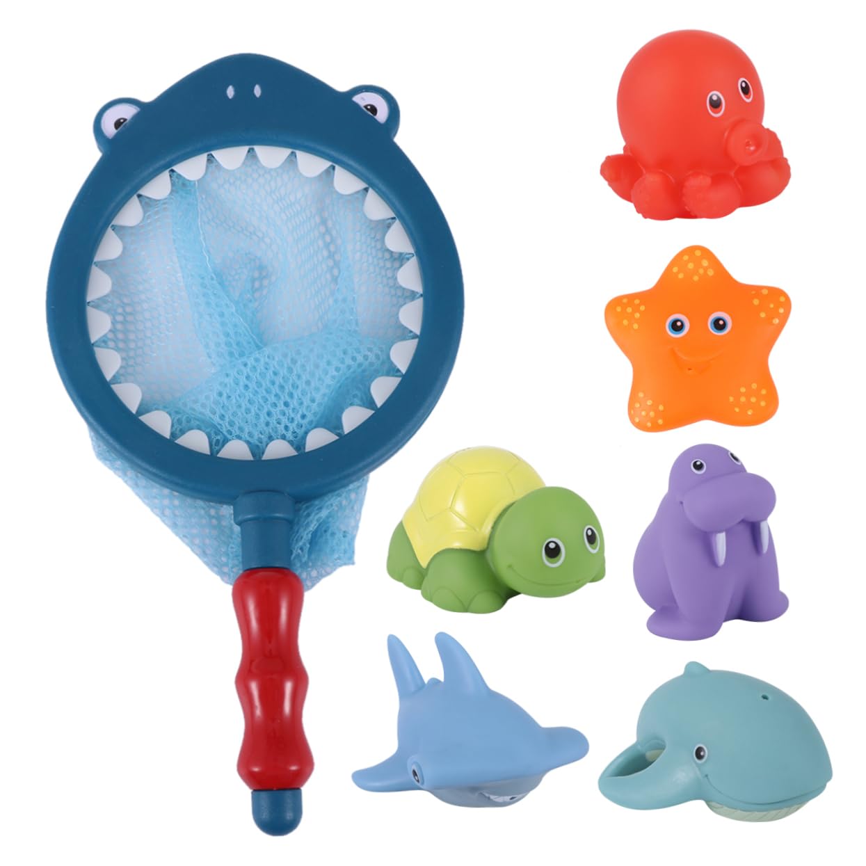 UPKOCH 6-Pack Blue Bath Toys for Kids - Funny Fountain Water Play Toys, Bathtub Accessories for Toddlers & Children - Perfect for Pool, Beach, and Bath Time Fun