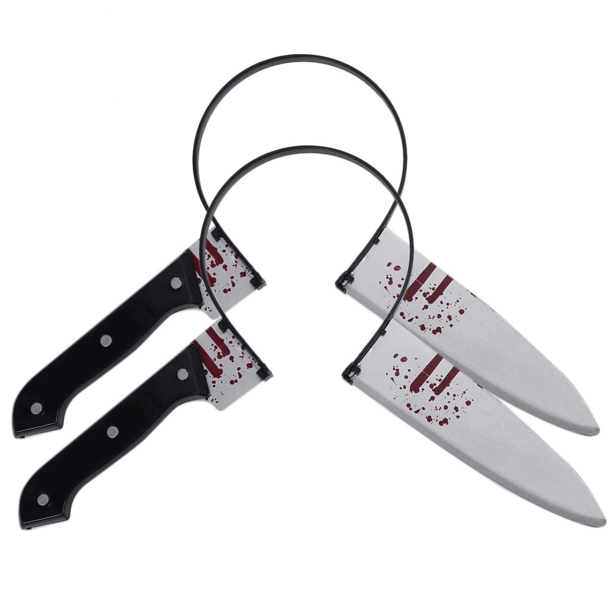 Lurrose 2-Pack Creepy Cosplay Hair Accessories - Sharp Hairpins for Halloween Party Supplies & Costume Props | Perfect for Gothic, Horror Themes and DIY Hairstyling