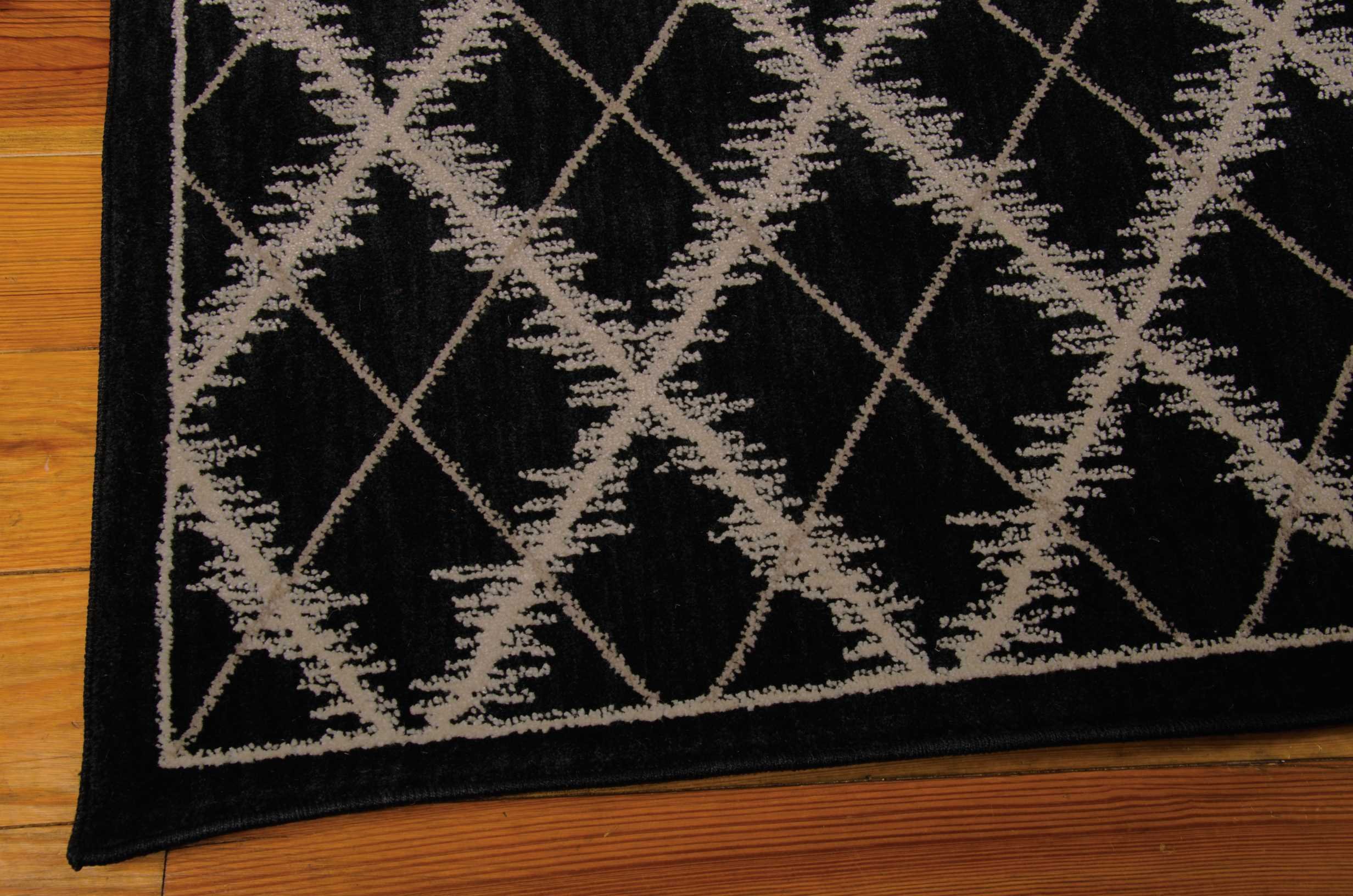 Nourison Tranquility Transitional Black 3'9