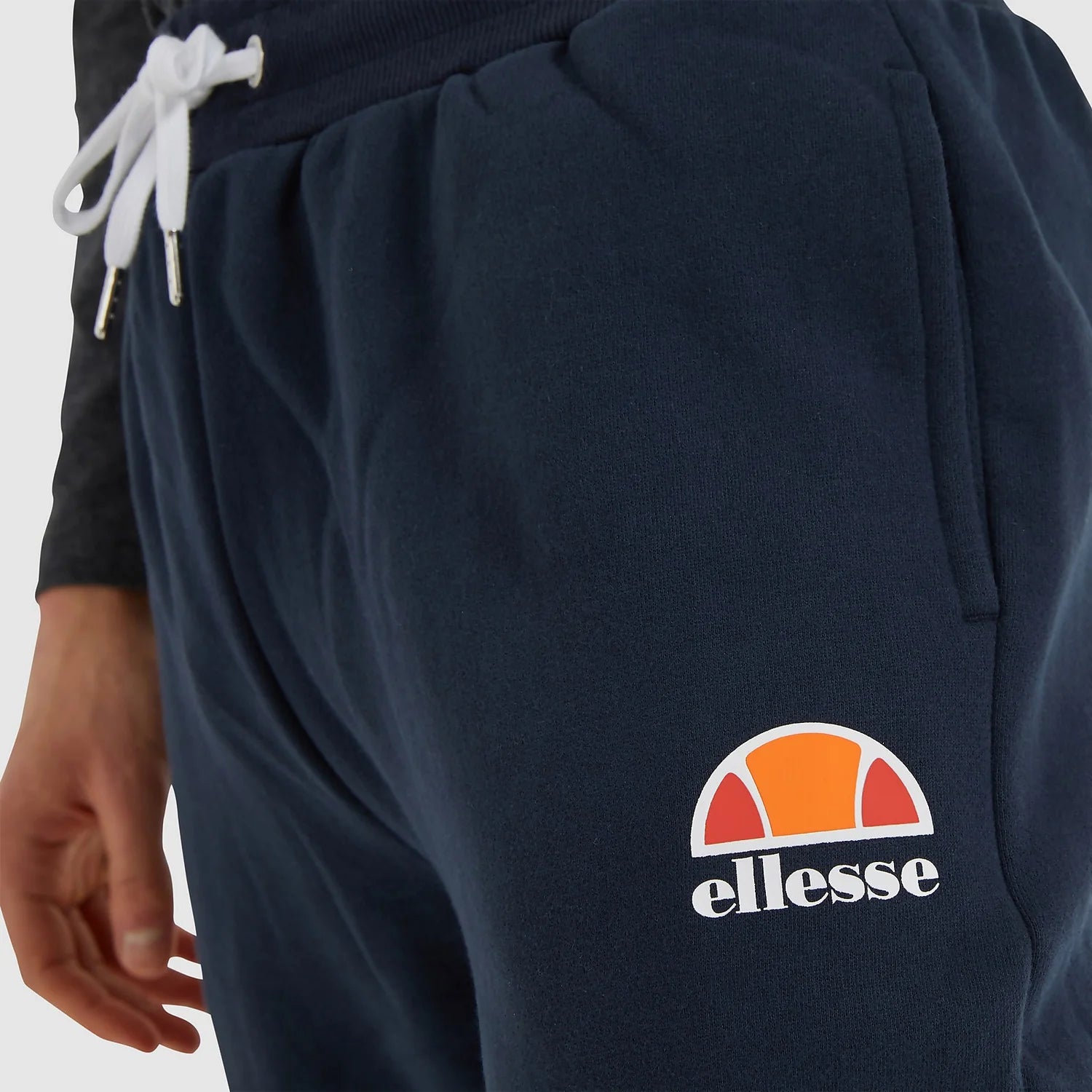 Ellesse Men's Navy Blue Track Pants - Comfortable Athletic Joggers for Running, Gym & Casual Wear