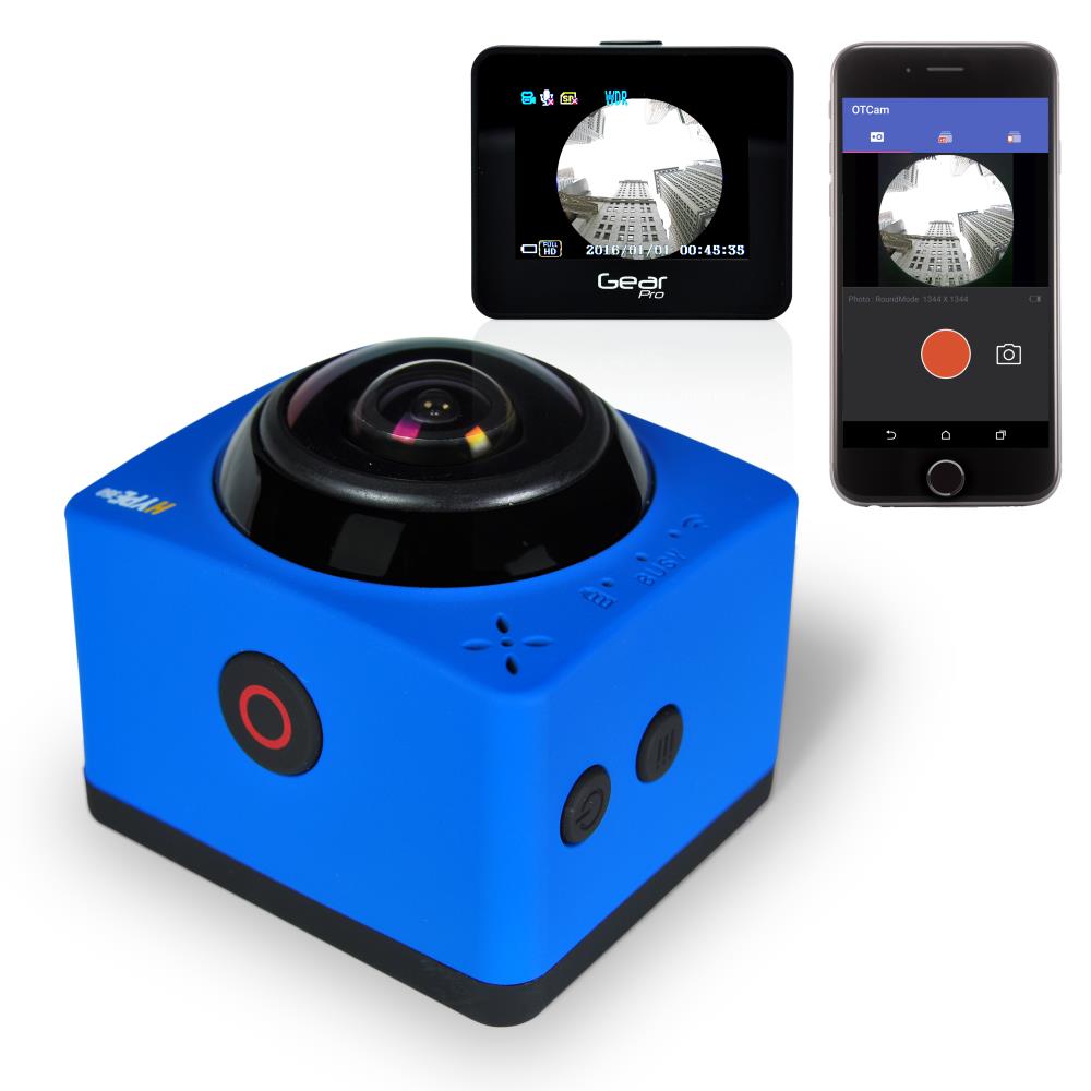 Hype 360 Cam - 1080P HD Panoramic Camera for Vlogging, Travel & Action Shots | Waterproof & Wearable for Outdoor Adventures