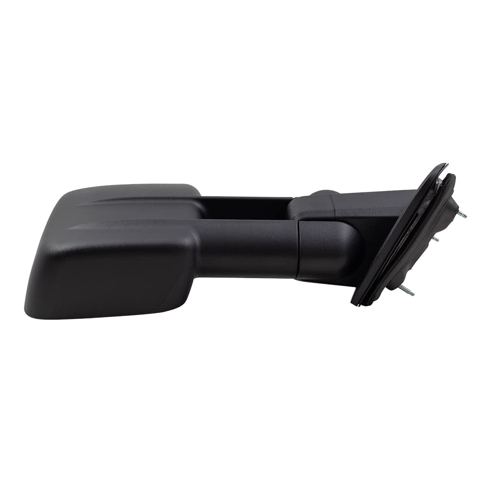 Brock Replacement Heated Textured Towing Telescopic Power Mirrors Compatible with 2014-2017 Chevy Silverado & GMC Sierra Pickup Trucks - Perfect for Towing, Off-Roading & Winter Driving